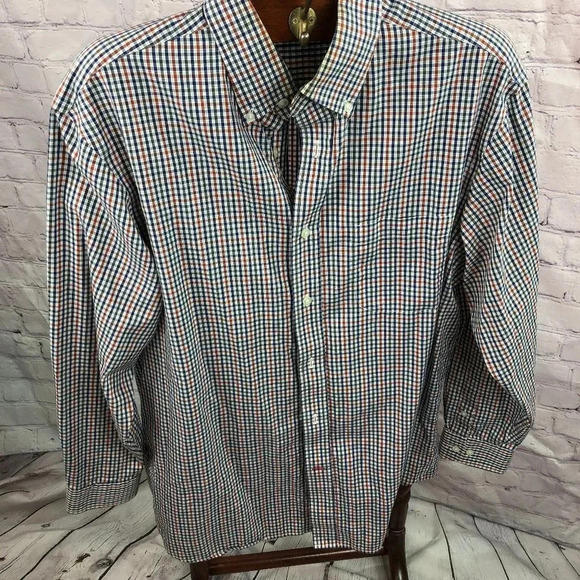 daniel cremieux signature collection men's button front shirt sz large - Picture 1 of 4